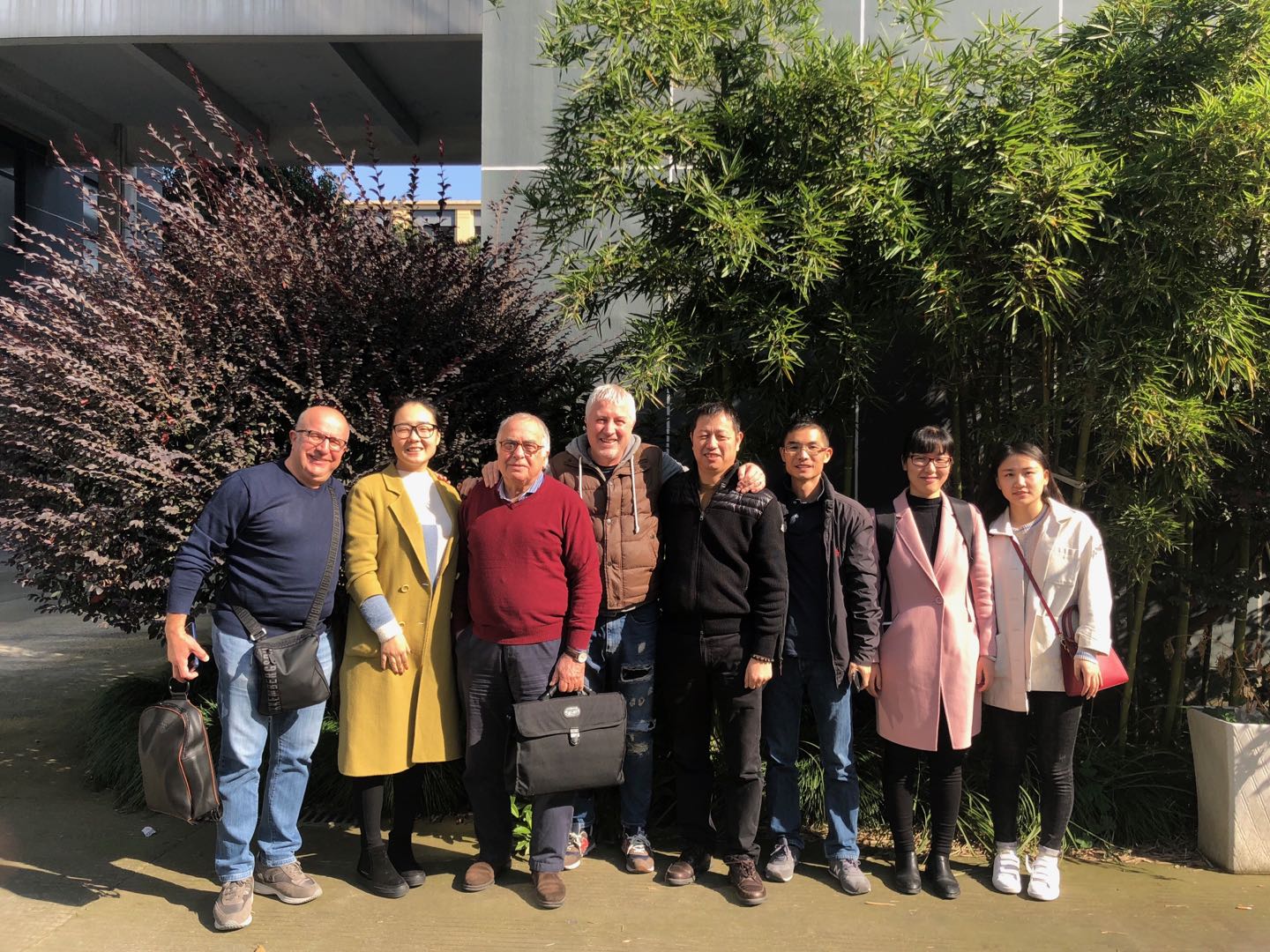 Customer from Italy, visit our Factory